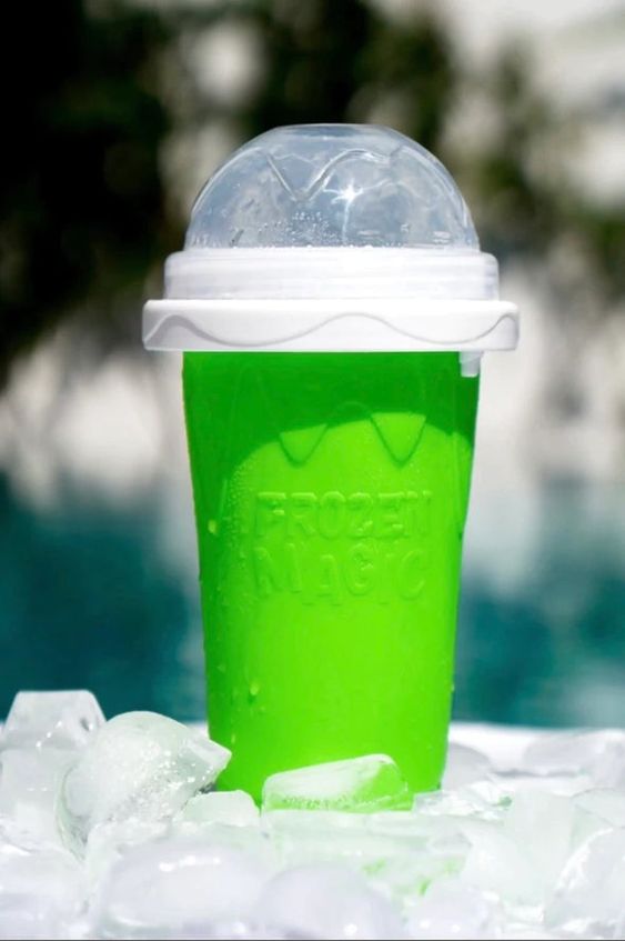 Quick-frozen Slushy Cup Smoothie Cup Ice Cream Maker Kitchen Durable Squeeze Quick Cooling Cup Milkshake Bottle