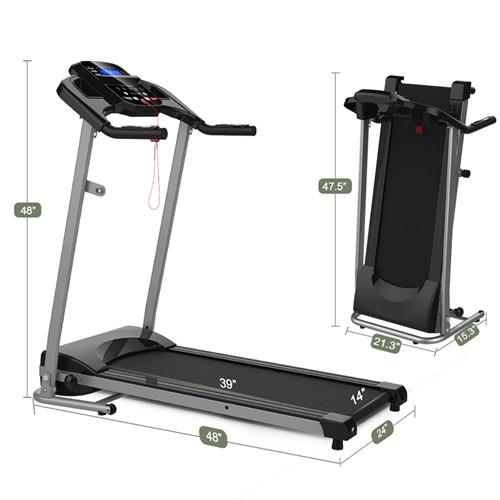 Folding Treadmill for Small Apartment, Electric Motorized Running Machine for Gym Home, Fitness Work