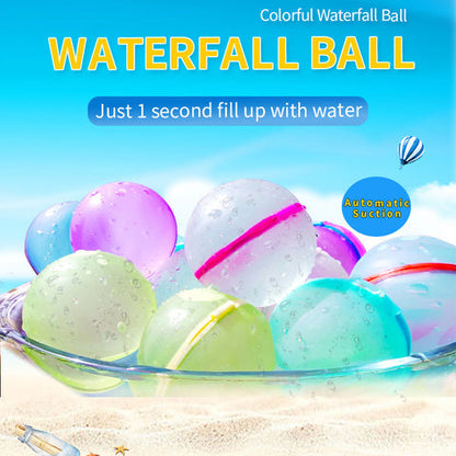 Reusable Water Balls Splash Balls Quick Self-Sealing Water Bomb for Water Fight Game Water Balloons for Pool Beach Outdoor Toy