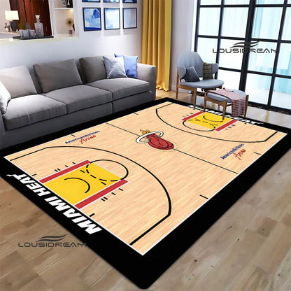 3D basketball court printed carpet  fashion home decoration non -slip carpet photography propsmal area rug birthday gift