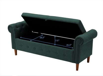 New Style Space Saving Storage Multipurpose Rectangular Sofa Stool with Large Storage Space